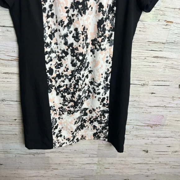 Banana republic black dress floral pink  size 8 - Picture 2 of 7